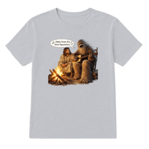 Bigfoot Sings To Jesus, Adult Gildan 5000 Cotton T Shirt