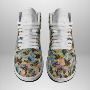 Alien Gangsters, Men's high top, lace-up, leather shoes