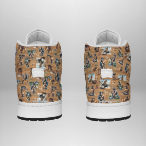 Bigfoot Western Design, Men's high top, lace-up, leather shoes