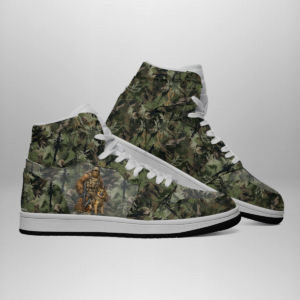 Bifgoot, Sasquatch Marine Corp, Men's high top, lace-up, leather shoes