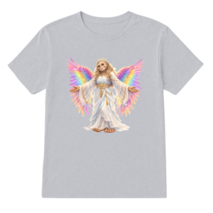 Bigfoot Sasquatch Rainbow Angel, Unisex Gildan 5000 Cotton T