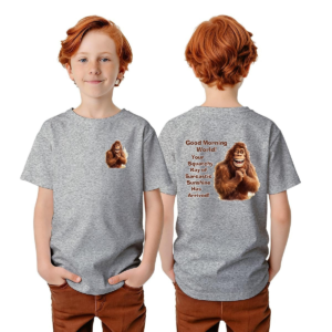 Bigfoot Sasquatch Designs, Kid’s Double Sided Gildan 5000B T Shirt