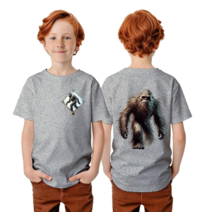 Bigfoot Sasquatch Designs, Kid’s Double Sided Gildan 5000B T Shirt
