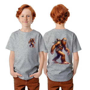 Bigfoot Sasquatch Designs, Kid’s Double Sided Gildan 5000B T Shirt